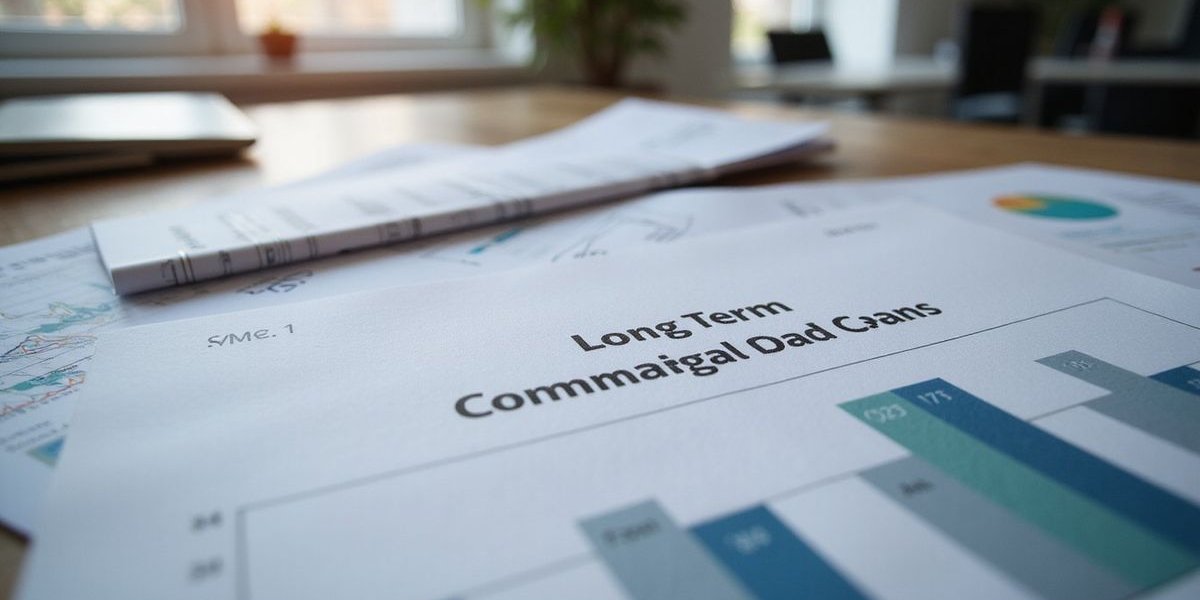 Various business financing documents representing different long-term loan options available through partner network