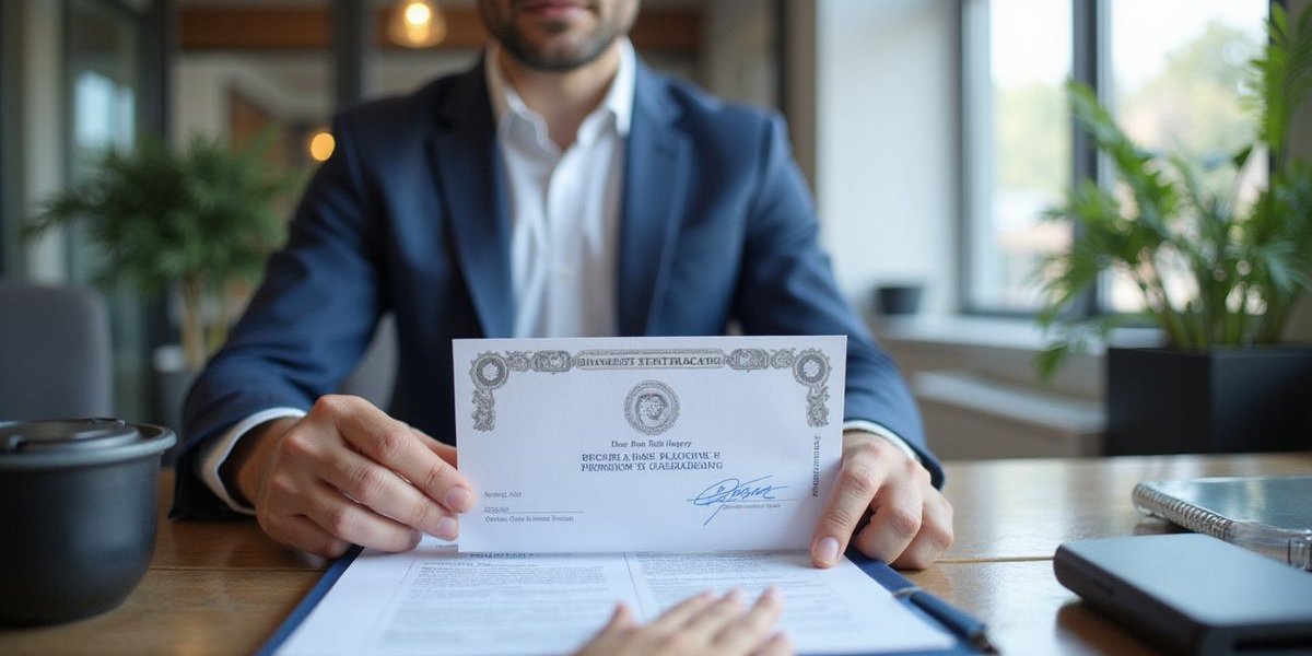 Business registration documents and EIN showing proper business structure