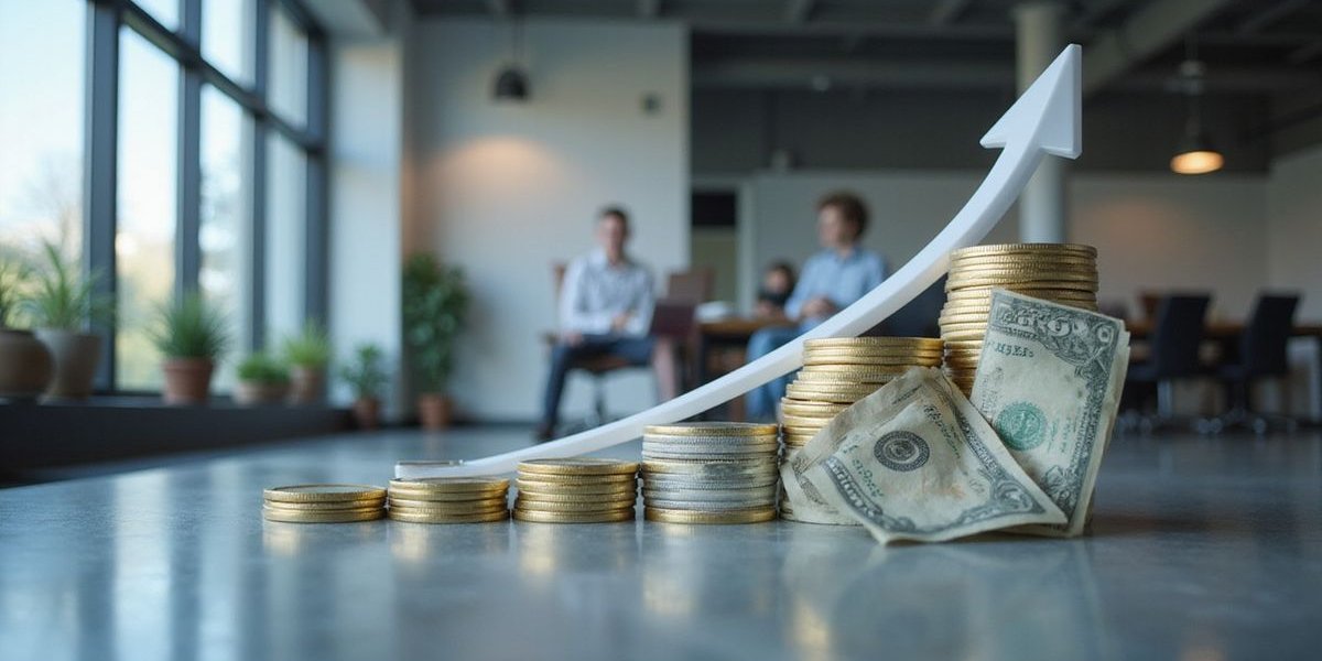 Cash reserve goal chart showing buildup over time