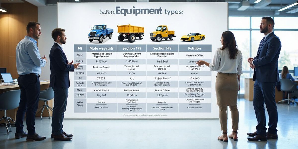 Chart showing types of equipment that qualify for Section 179 deduction