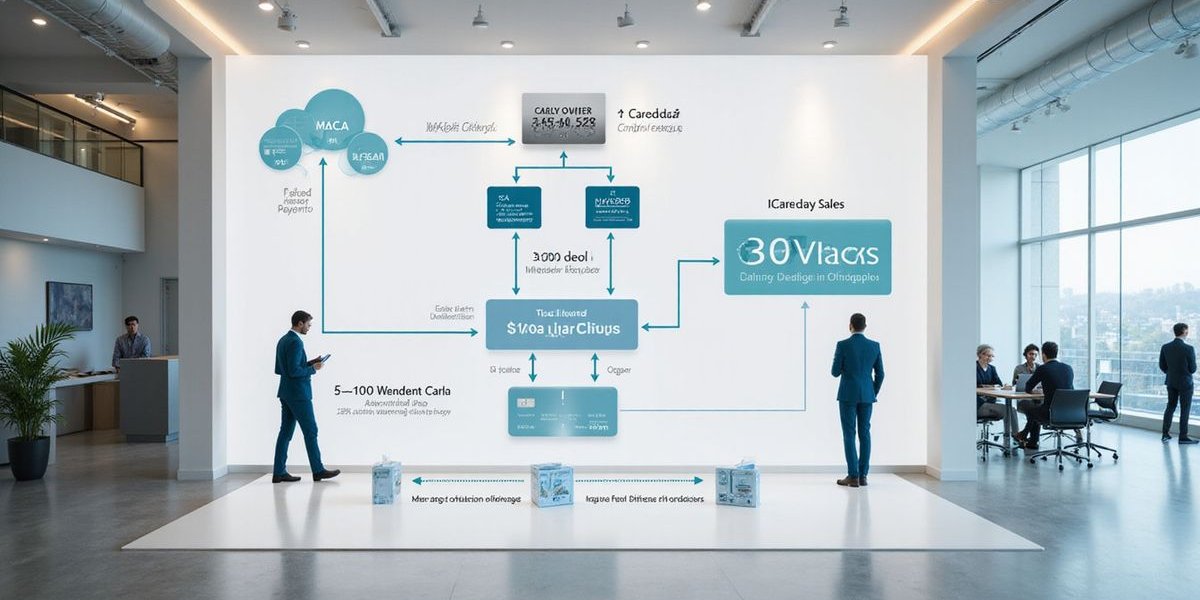 Diagram showing MCA repayment flow from daily sales to holdback deduction