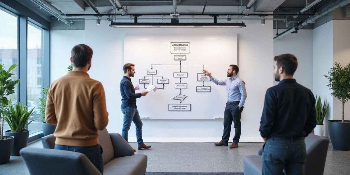 Flowchart matching business needs to appropriate financing types